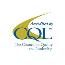 The Council on Quality and Leadership logo.