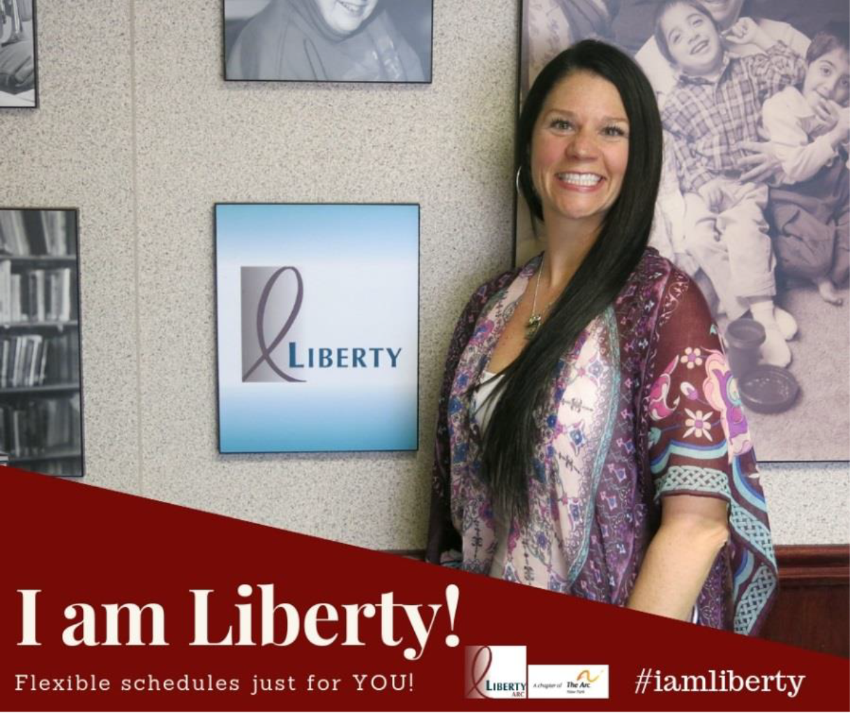 I am Liberty Story: Flexible Schedules Just for You. Headshot of Jaime Field,