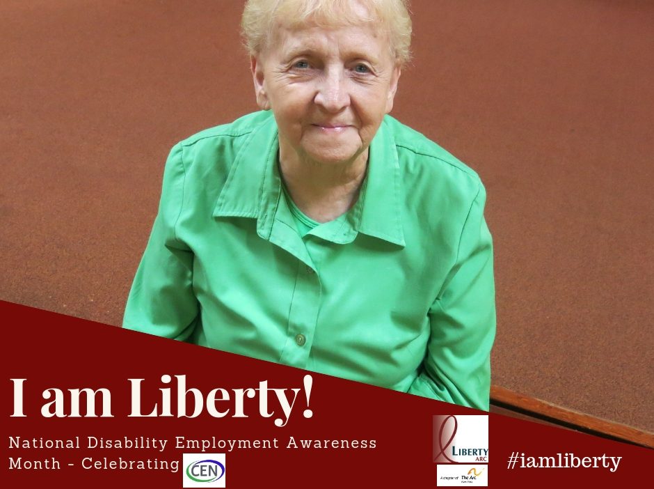 I am Liberty Story: National Disability Employment Awareness Month - Celebrating CEN. Headshot of Caroline Snell.