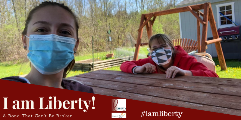 I am Liberty Story: A bond that can't be broken. Julia Woodard and a woman she supports at Liberty ARC.