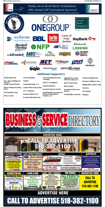 Recorder June 18 2022 Golf Ad