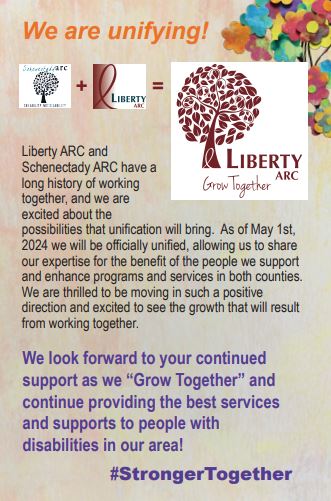 We are unifying with Schenectady ARC.
