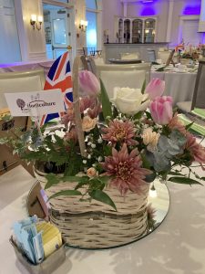 Floral centerpiece at Liberty ARC's 2024 Annual Dinner.