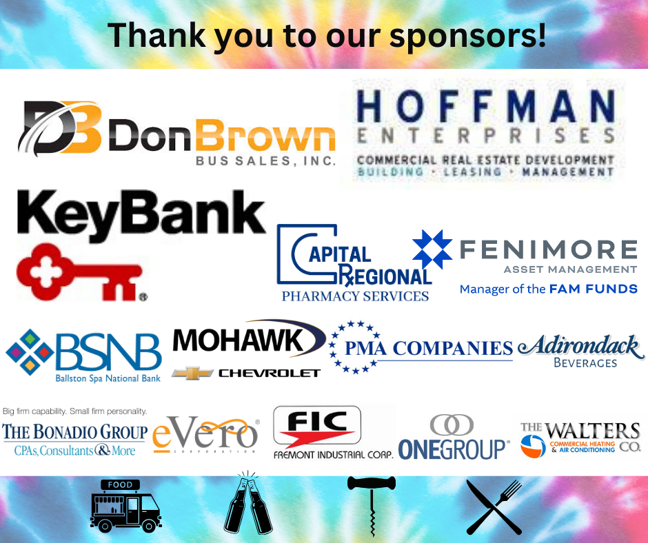 2025 Sponsors for Liberty Foundation's Electric City Trucks, Taps, Corks, & Forks