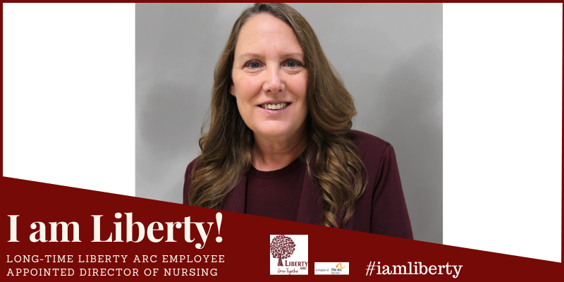 I am Liberty Story: Long-Time Liberty ARC Employee Appointed as Director of Nursing. Headshot of Deborah Oliver